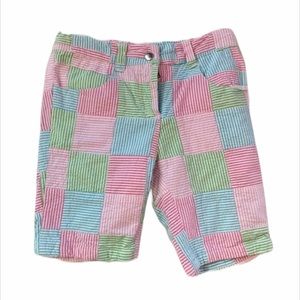 Vintage Gymboree Girls Patchwork Shorts Colorful Plaid‎ Y2K  6